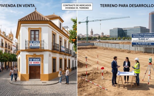 Comparación de vivienda y terreno